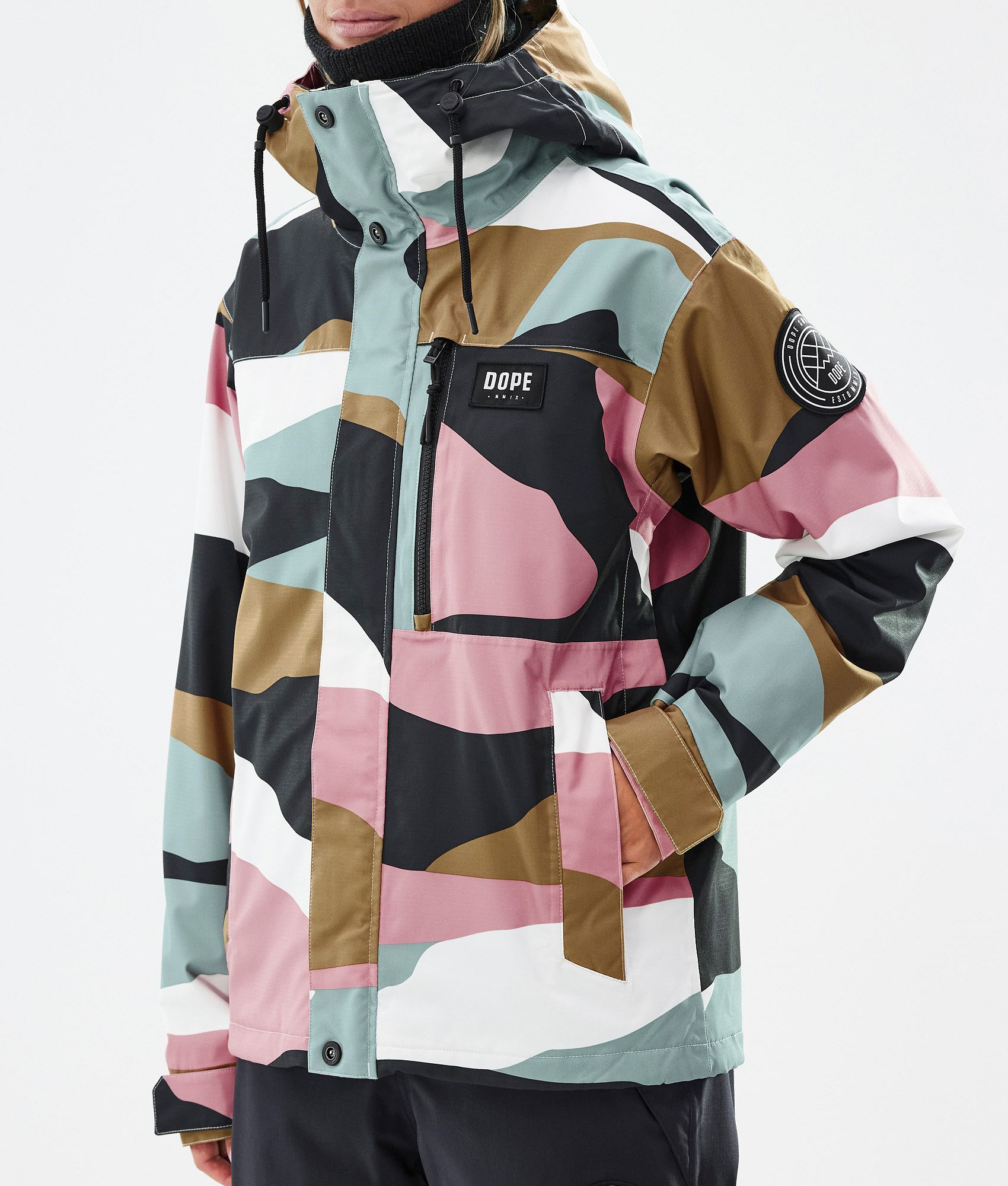 Pink camo 2025 ski jacket