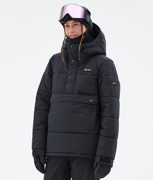 Puffer W Chaqueta Snowboard Mujer Black