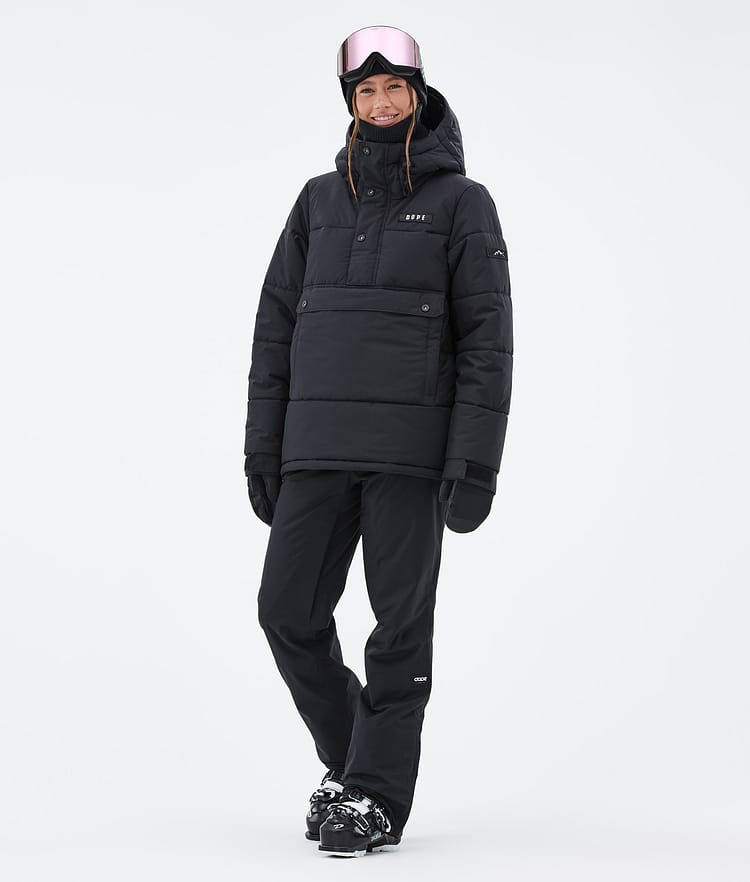 Puffer W Giacca Sci Donna Black, Immagine 2 di 8