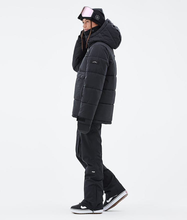 Puffer W Kurtka Snowboardowa Kobiety Black, Zdjęcie 3 z 8