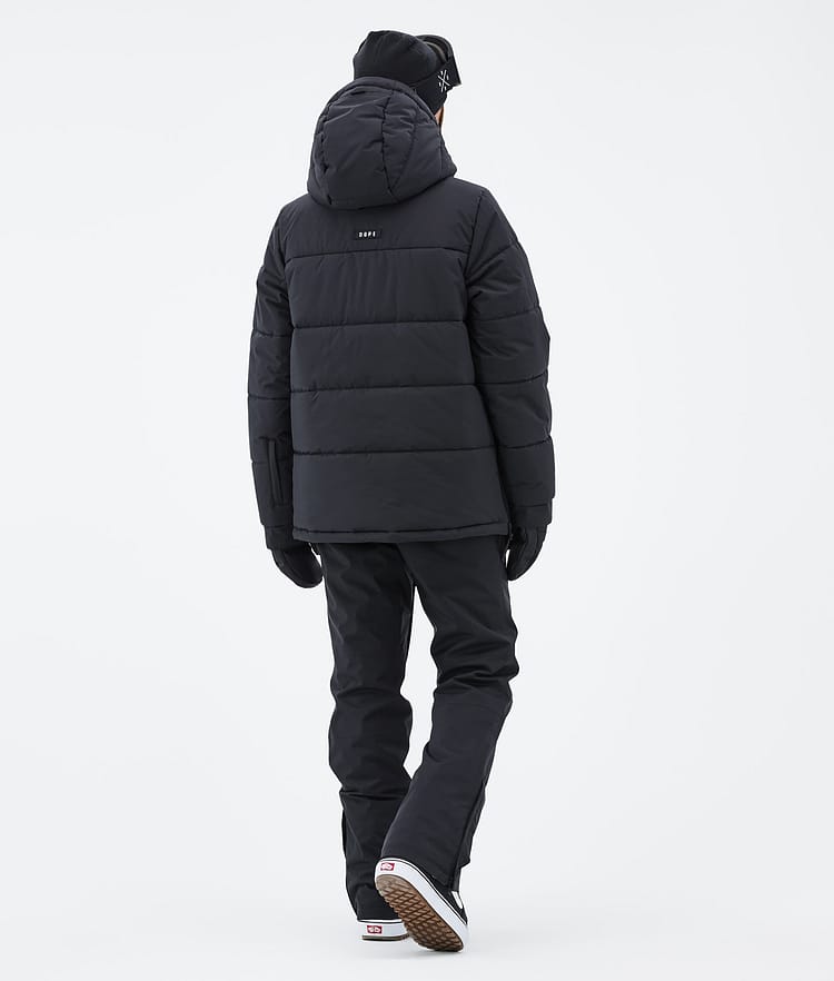 Puffer W Snowboardjakke Dame Black, Billede 4 af 8