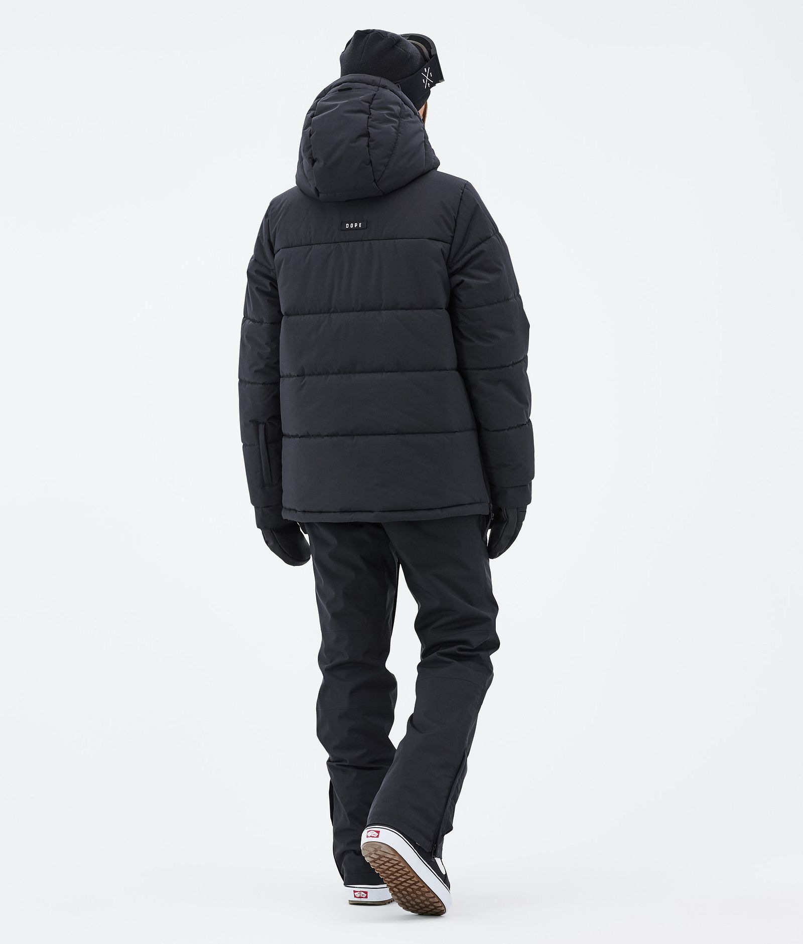 Puffer W Snowboardjakke Dame Black, Bilde 4 av 8