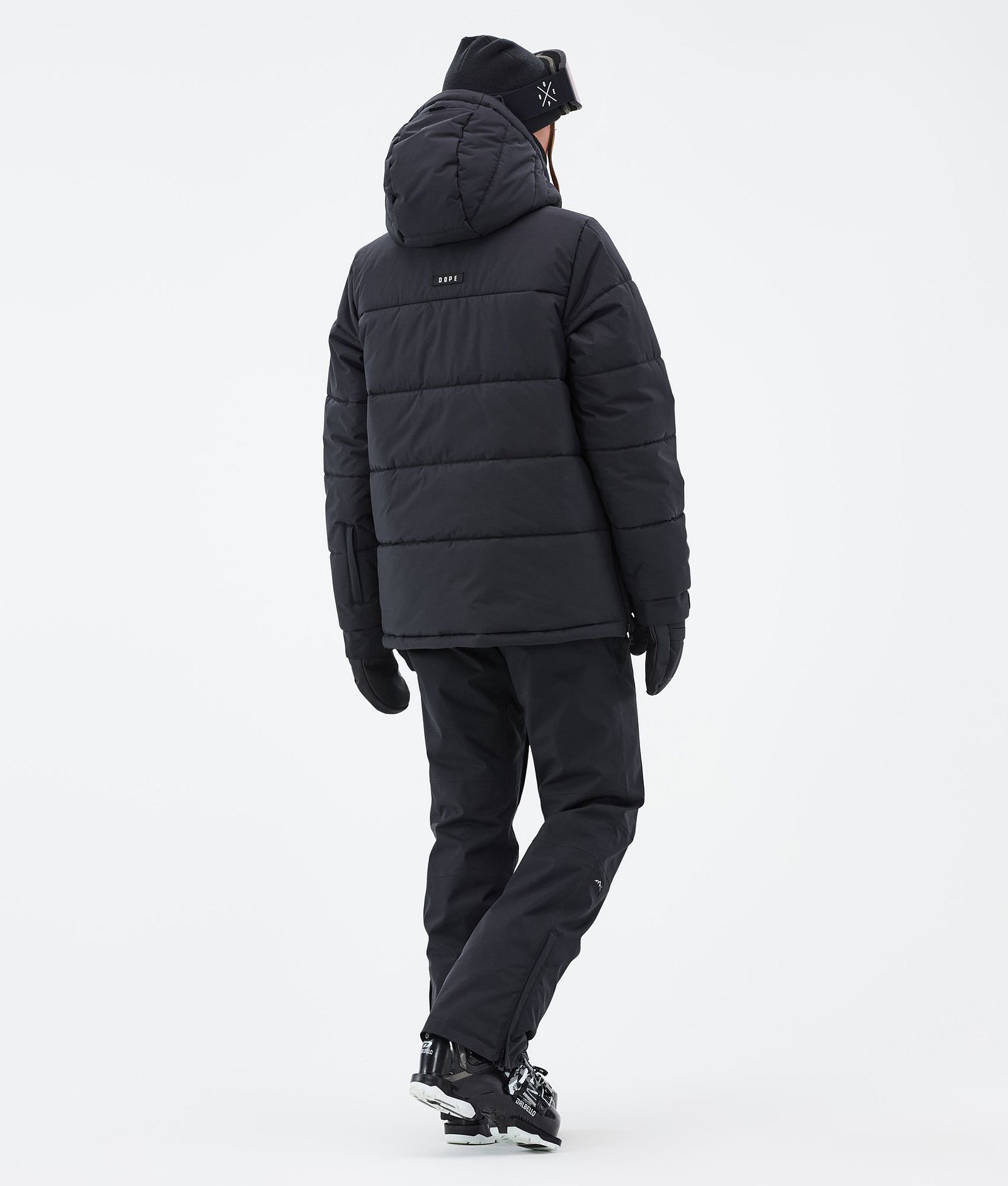 Puffer W Skijakke Dame Black, Bilde 4 av 8