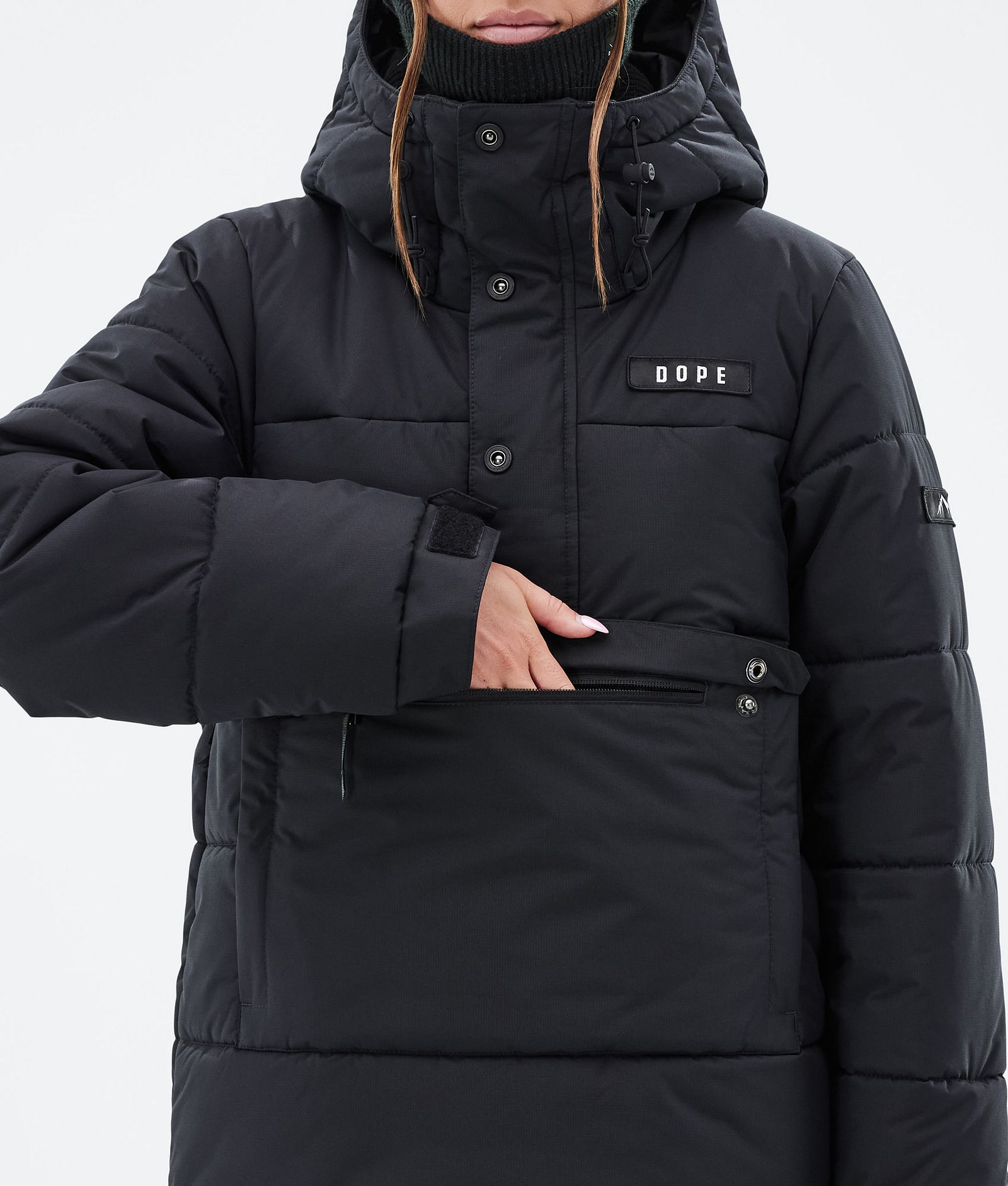 Puffer W Veste Snowboard Femme Black, Image 8 sur 8