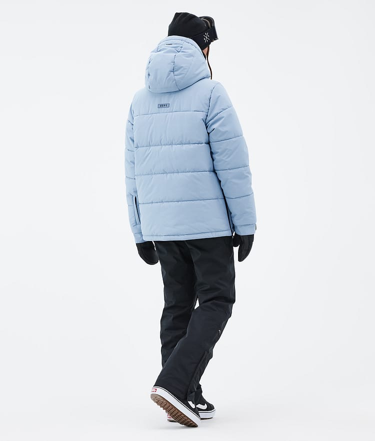 Puffer W Snowboardjakke Dame Light Blue, Billede 4 af 8