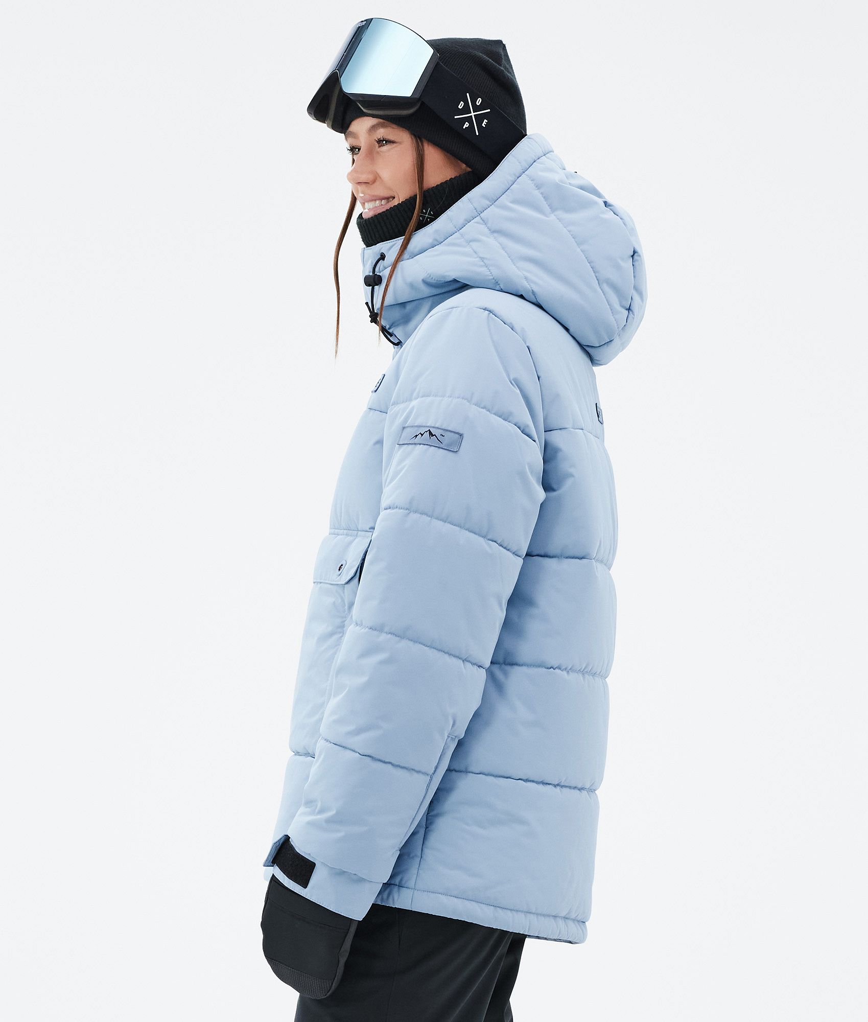 Dope Puffer W Snowboard Jacket Women Light Blue