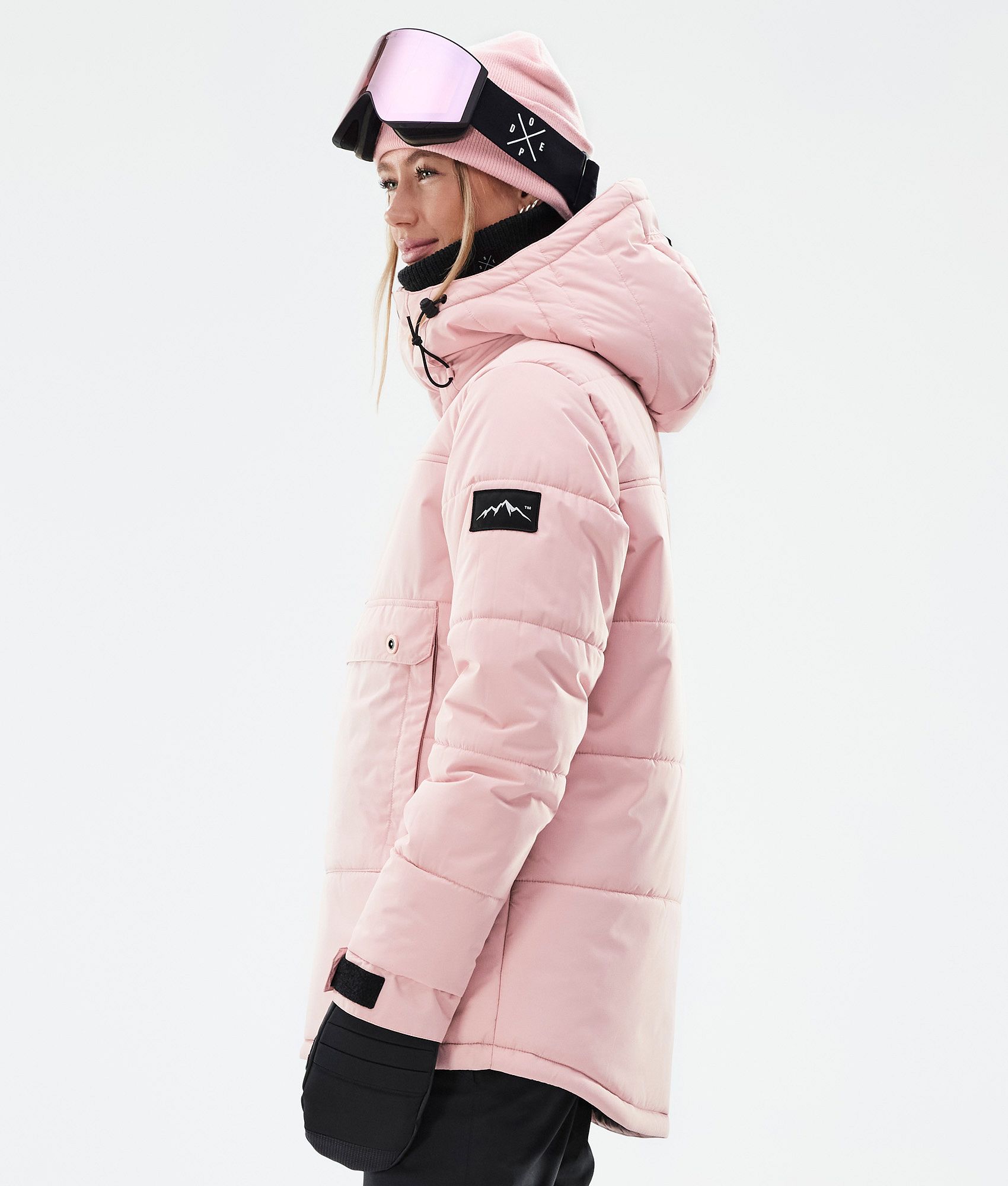 Womens pink best sale puffer coat