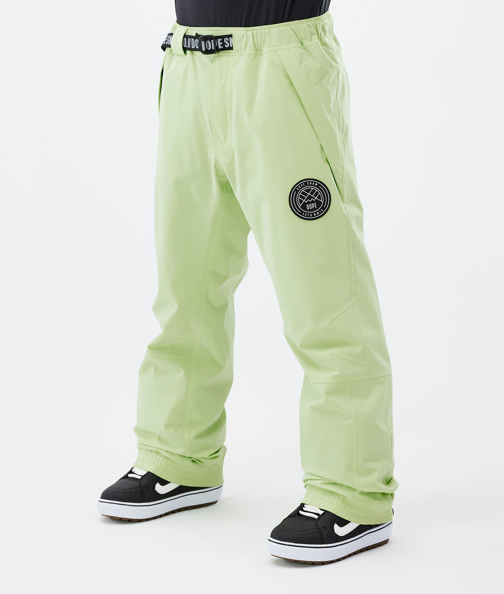 Neon green store cargo pants mens