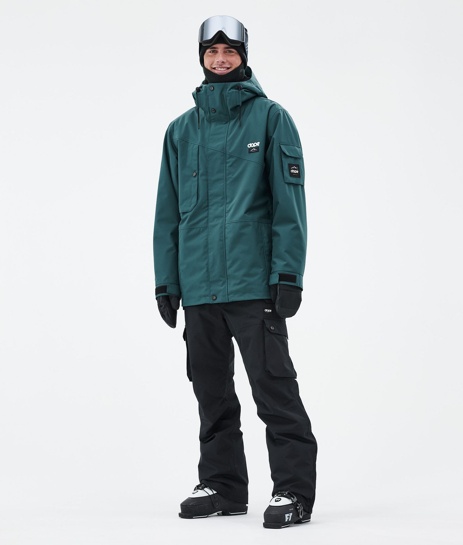 Adept Ski Jacket Men Bottle Green, Image 2 of 9