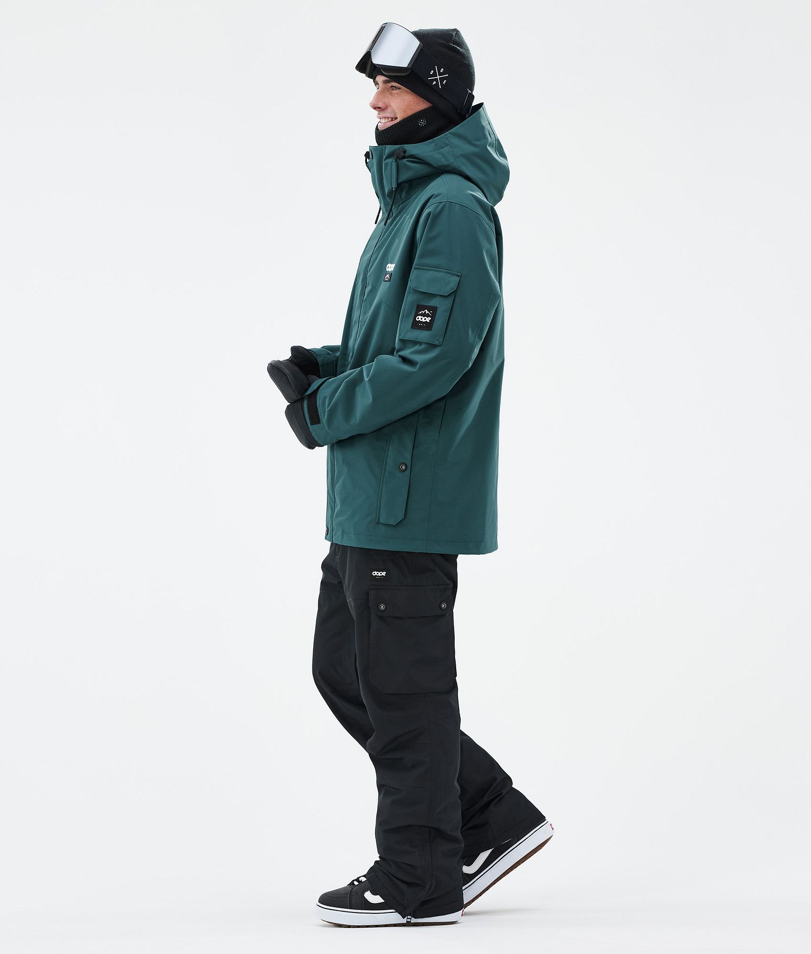 Adept Snowboardjakke Herre Bottle Green, Billede 3 af 9