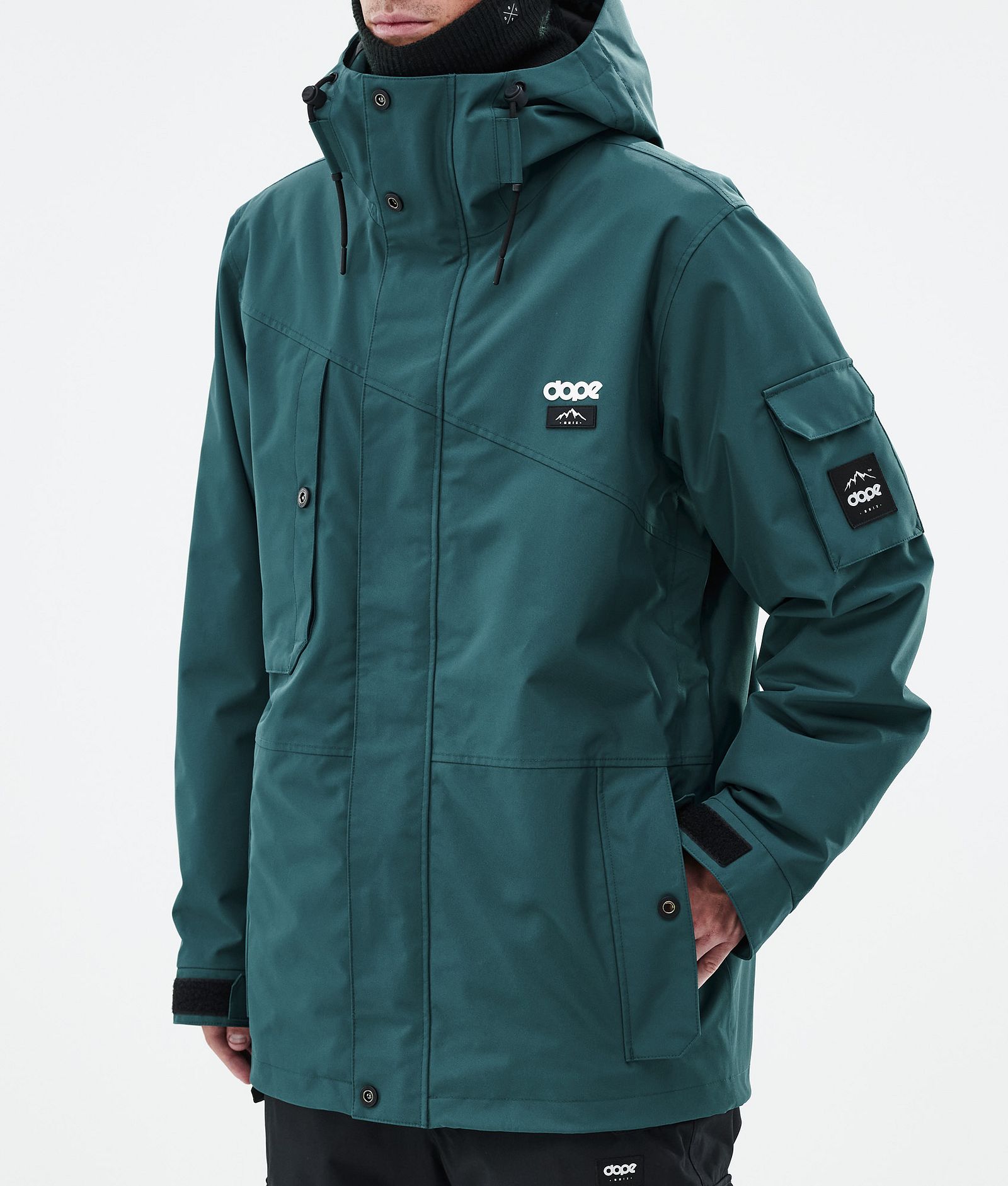 Adept Ski Jacket Men Bottle Green, Image 7 of 9