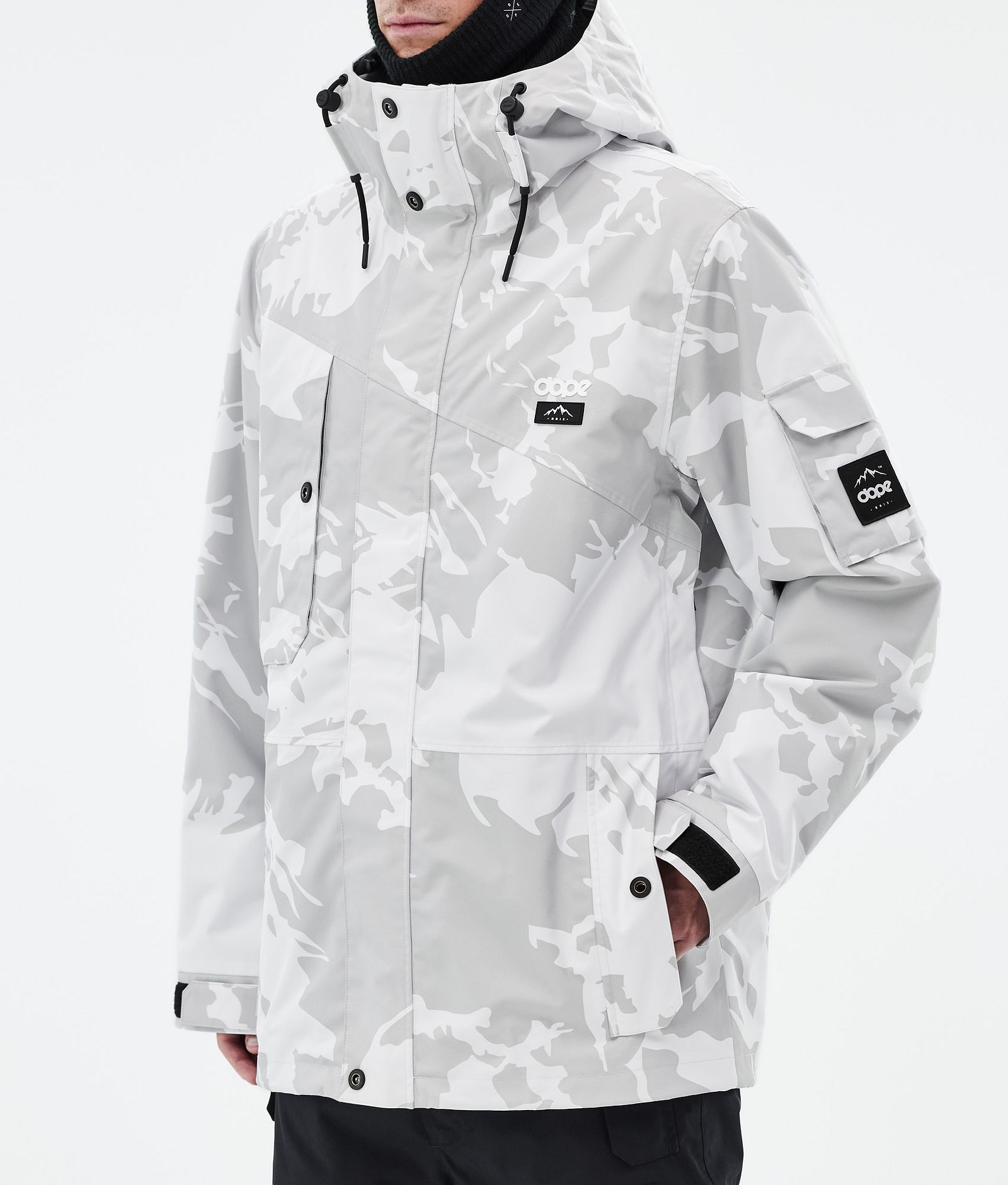 Adept Snowboard Jacket Men Grey Camo, Image 7 of 9