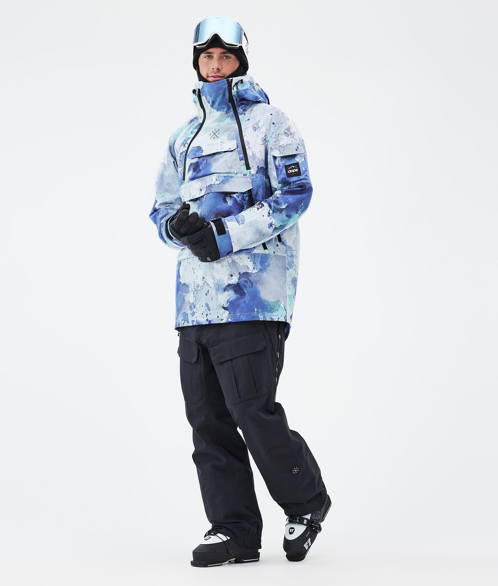 Dope Akin Ski Jacket Men Spray Blue Green | Dopesnow.com