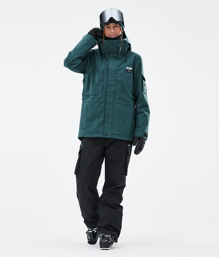 Adept W Ski Jacket Women Bottle Green, Image 2 of 9