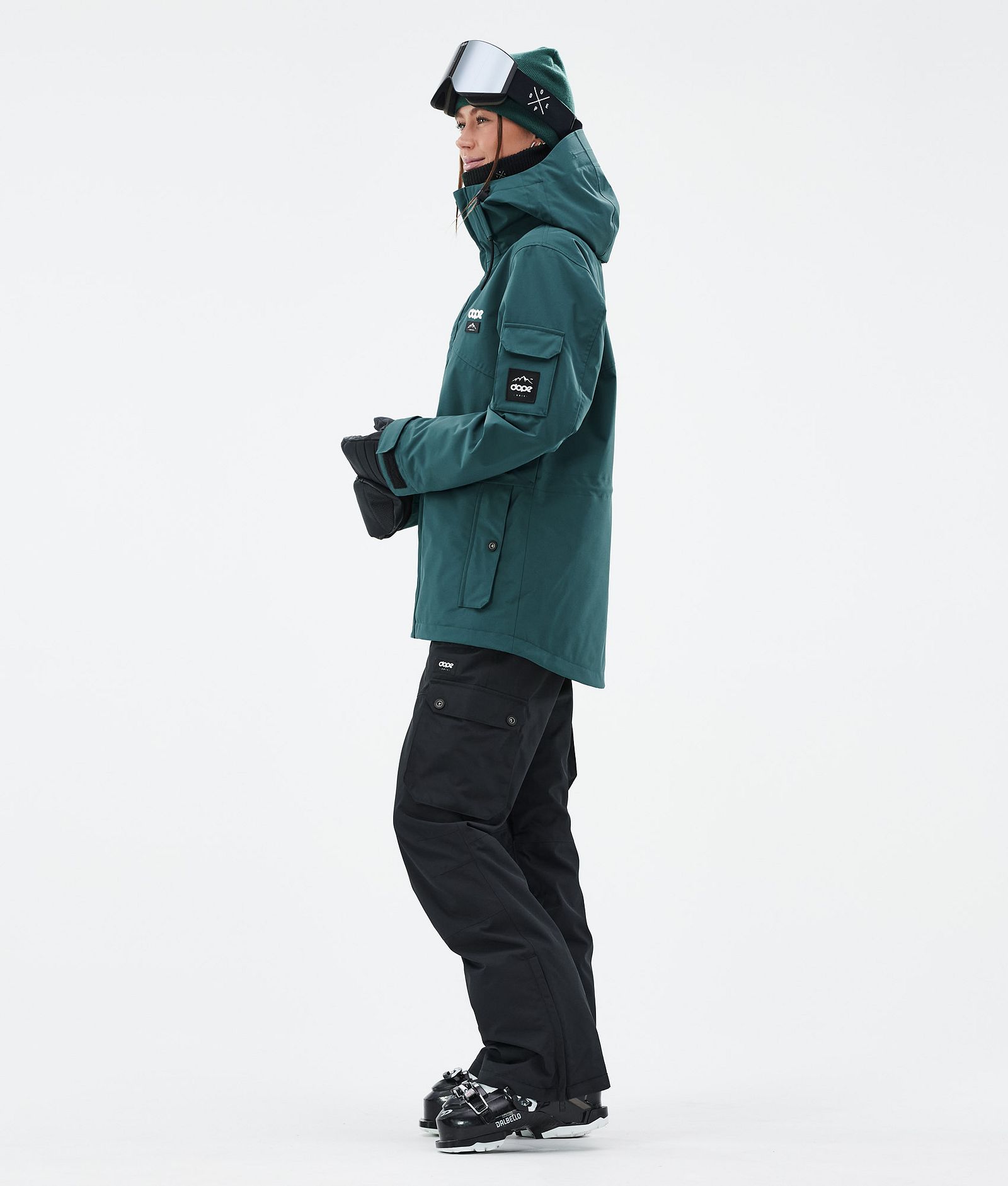 Adept W Ski Jacket Women Bottle Green, Image 3 of 9