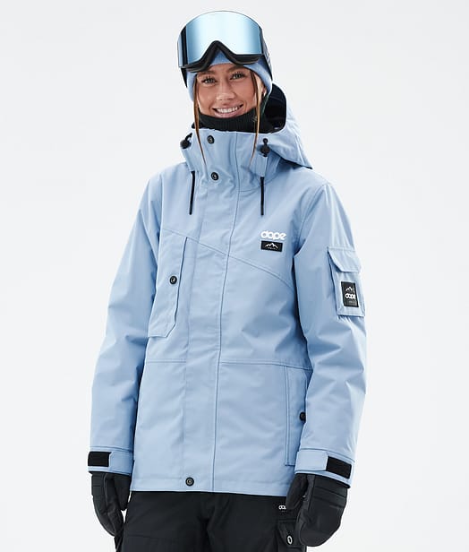 Adept W Skijacke Damen Light Blue