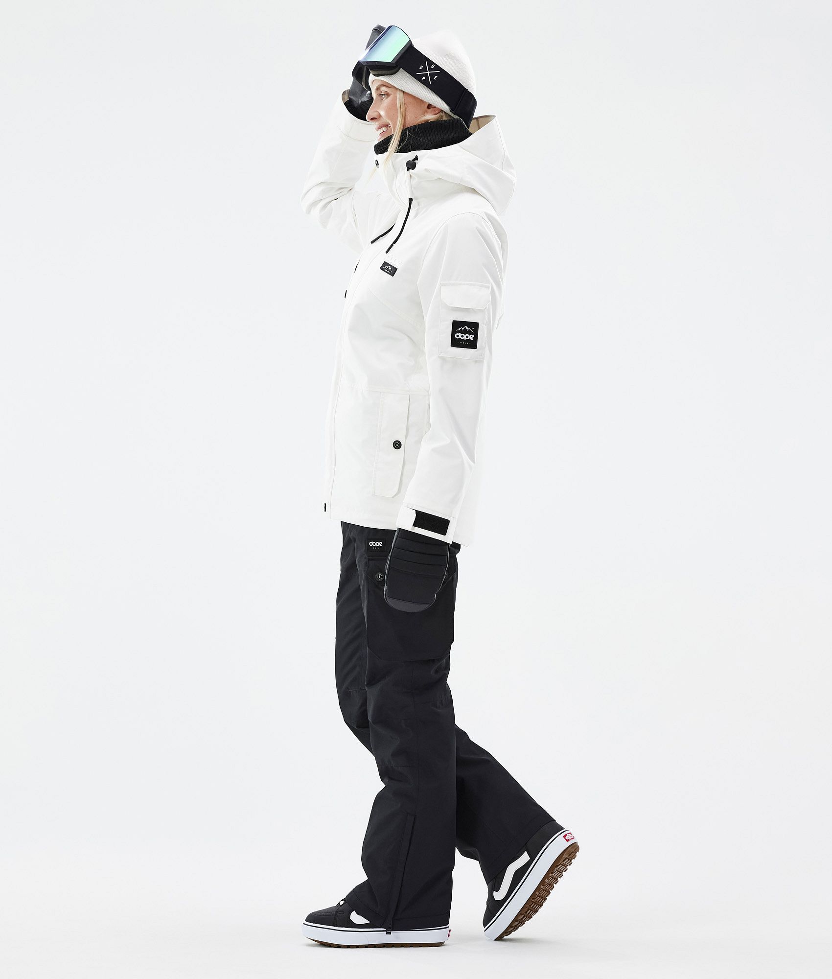 White snowboard best sale jacket womens