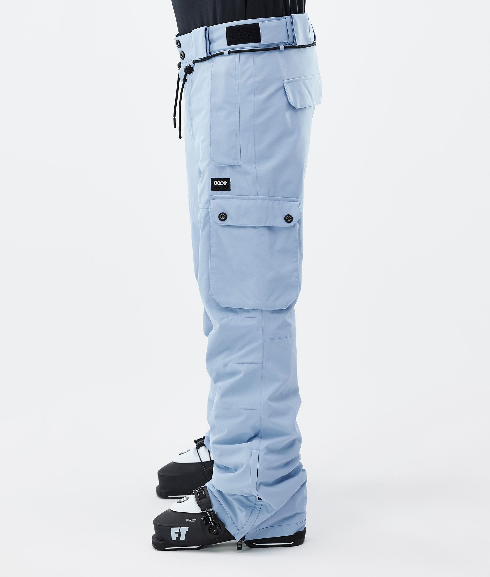 Slim Fit Light Blue Flannel Trousers | Buy Online at Moss