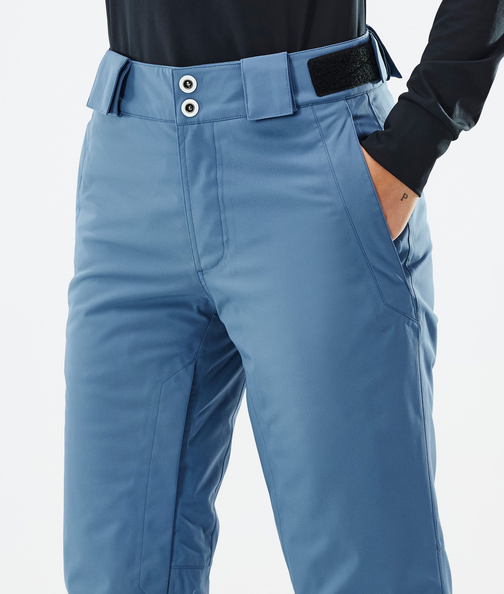 Pantalon de ski femme bleu sale