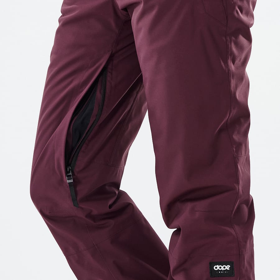 Dope Iconic Pantalones Esquí Hombre Burgundy - Color Burdeos