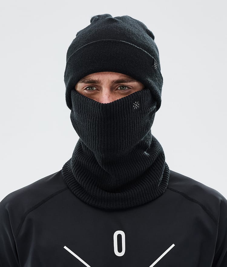 2X-Up Knitted Facemask Black, Image 2 of 3