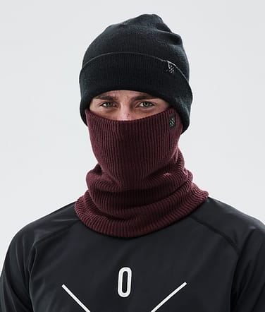 2X-Up Knitted Ansiktsmask Burgundy