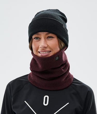 2X-Up Knitted Ansiktsmask Burgundy