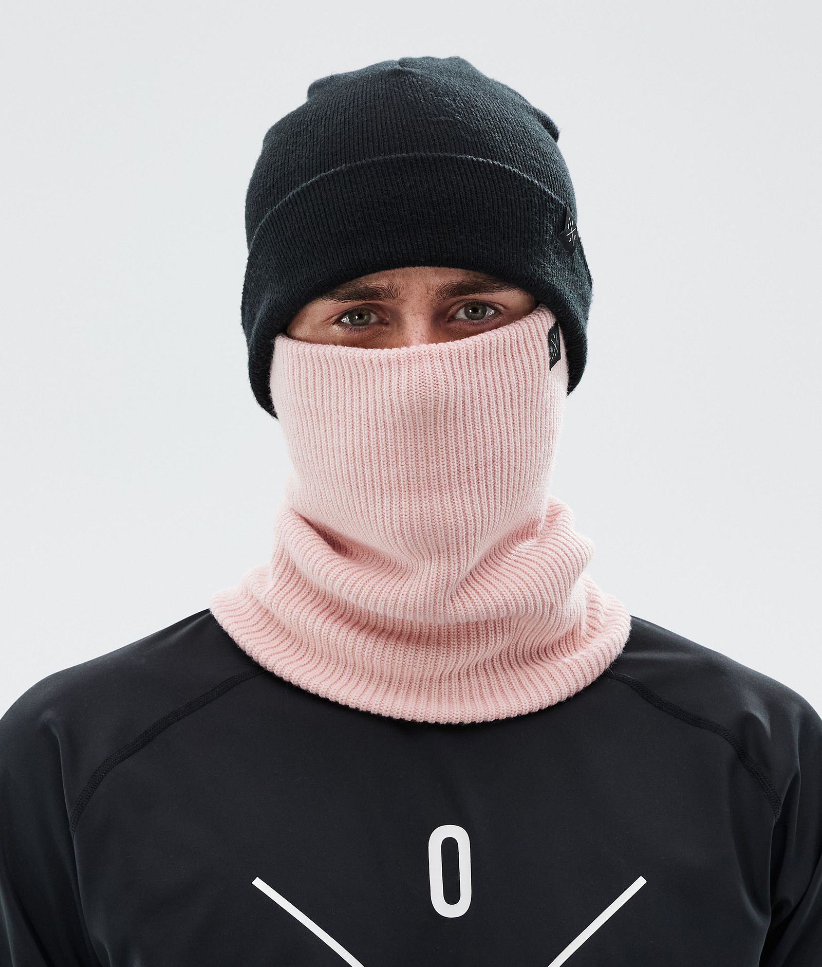 2X-Up Knitted Ansiktsmask Soft Pink, Bild 2 av 3