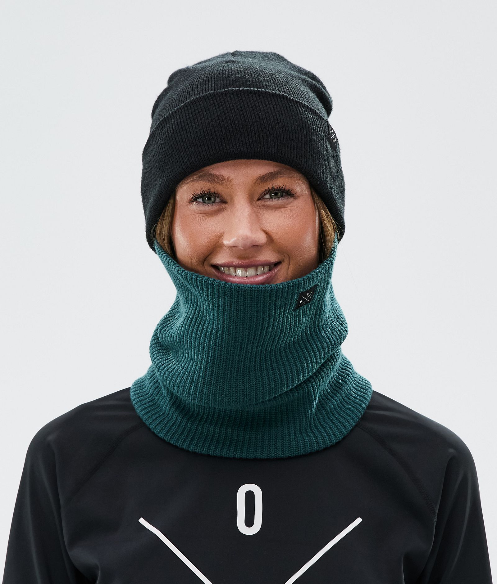 2X-Up Knitted Ansiktsmasker Bottle Green, Bilde 3 av 3