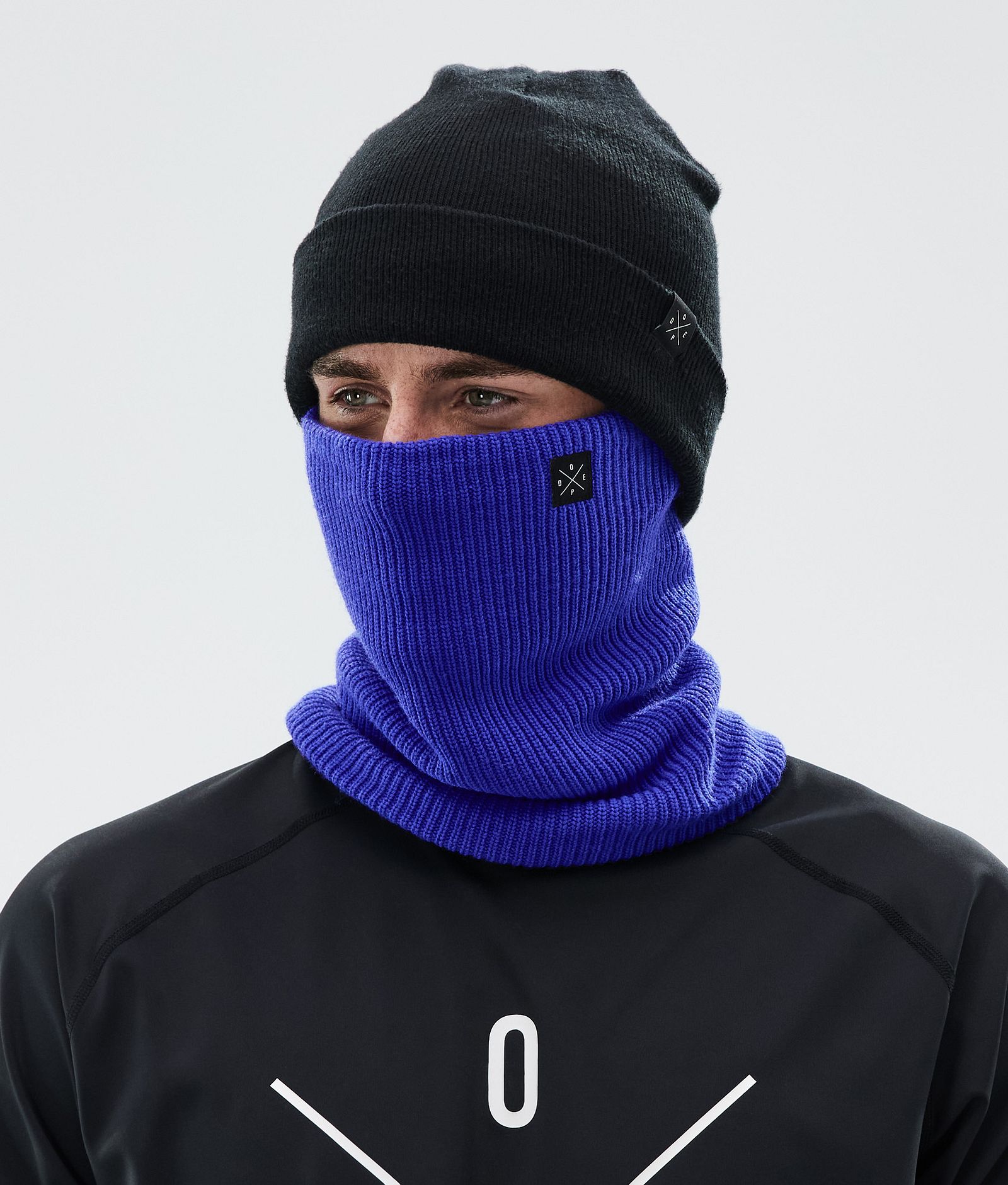 2X-Up Knitted Facemask Cobalt Blue, Image 2 of 3