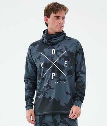 Snuggle Base Layer Top Men Metal Blue Camo