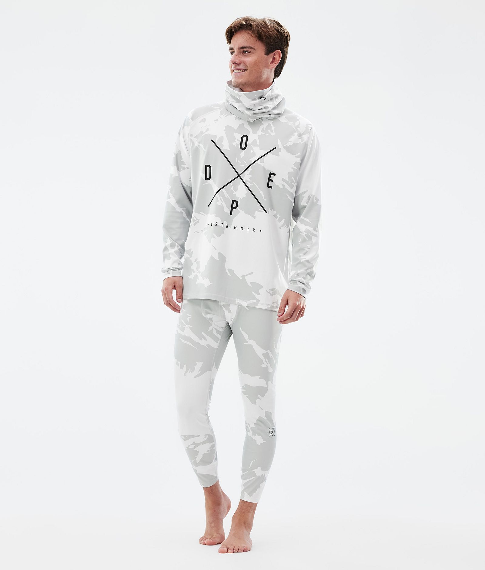 Snuggle Superundertøy bukse Herre 2X-Up Grey Camo, Bilde 3 av 7