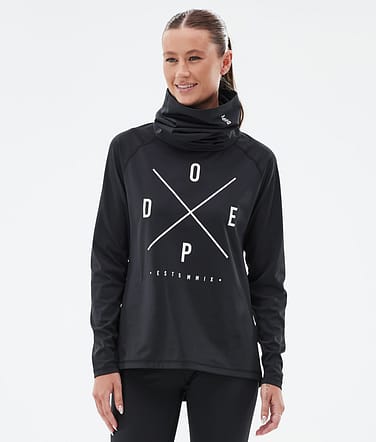 Snuggle W Baselayer top Dame 2X-Up Black