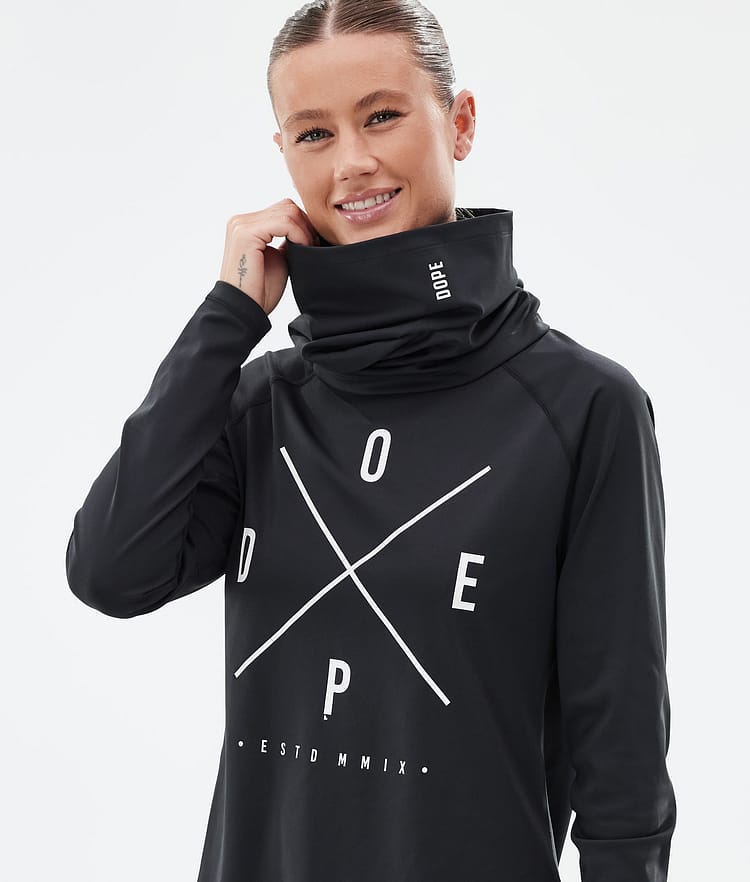 Snuggle W Baselayer top Dame 2X-Up Black, Billede 2 af 7