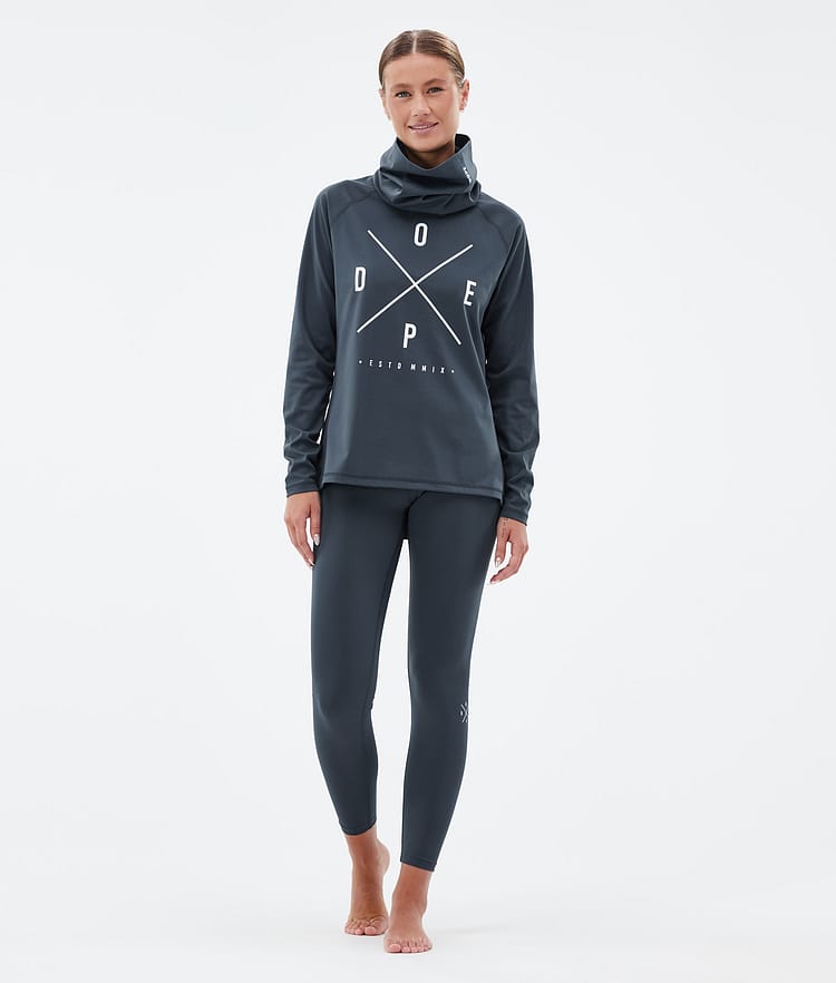 Snuggle W Baselayer top Dame 2X-Up Metal Blue, Billede 3 af 7