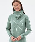 Snuggle W Funktionsshirt Damen 2X-Up Faded Green, Bild 2 von 7