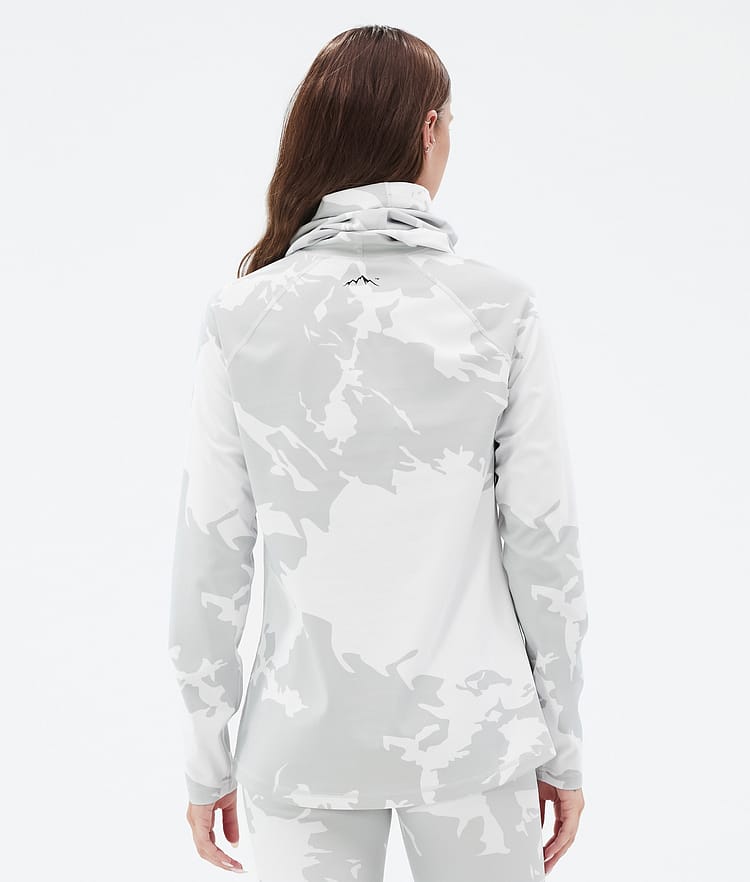 Snuggle W Base Layer Top Women 2X-Up Grey Camo, Image 5 of 7