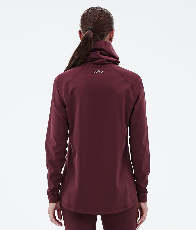 Snuggle W Baselayer top Dame 2X-Up Burgundy, Billede 5 af 7