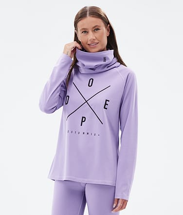 Snuggle W Baselayer top Dame 2X-Up Faded Violet