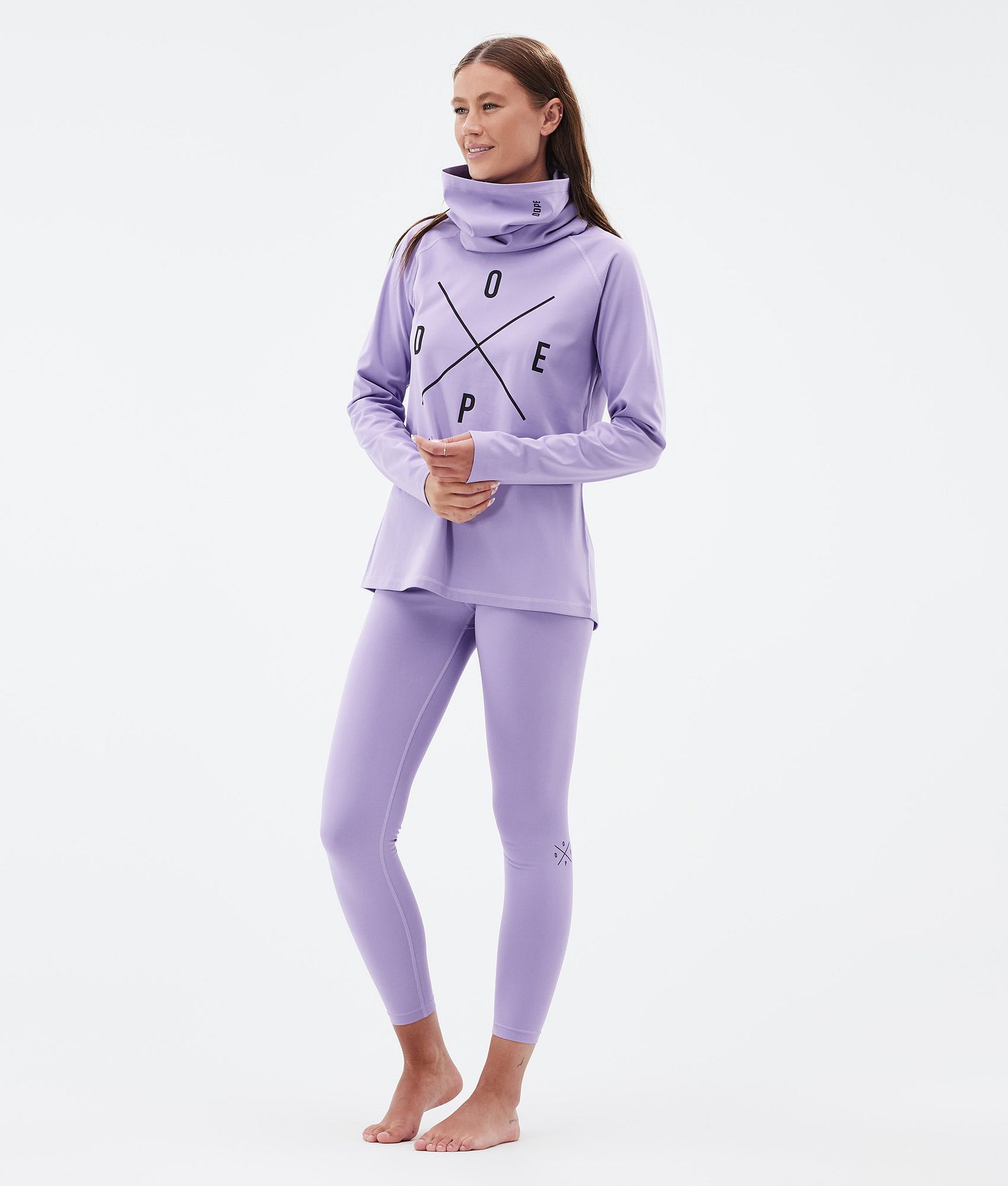 Snuggle W Baselayer top Dame 2X-Up Faded Violet, Billede 3 af 7