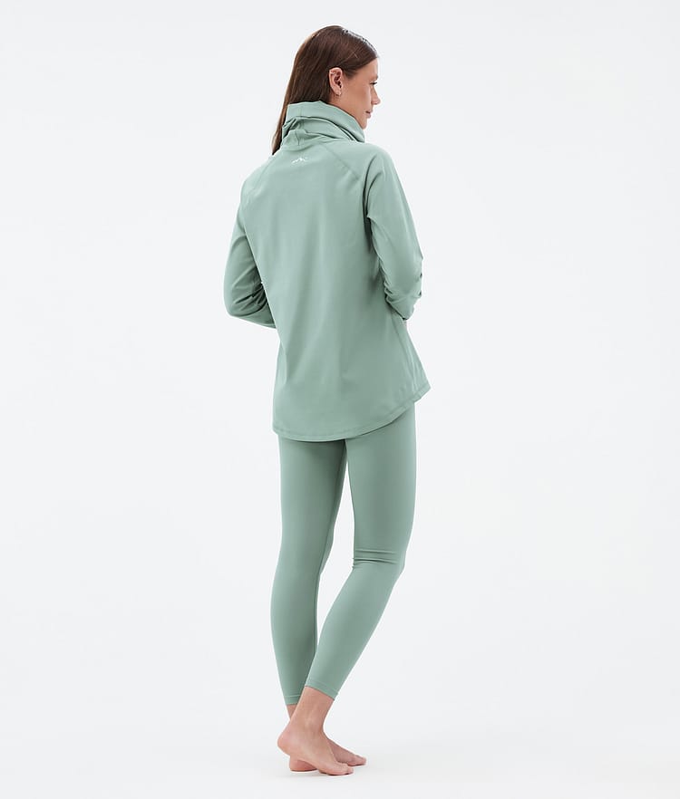 Snuggle W Baselayer tights Dame 2X-Up Faded Green, Billede 4 af 7