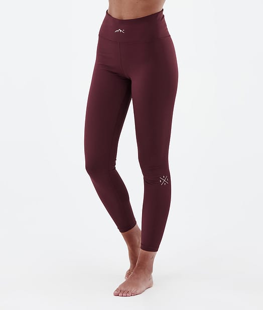 Snuggle W Baselayer tights Dame 2X-Up Burgundy