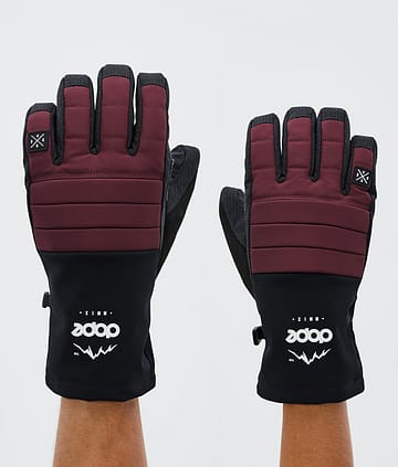 Ace 24 Ski Gloves Burgundy