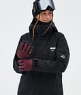 Ace Ski Gloves Burgundy, Image 3 of 5