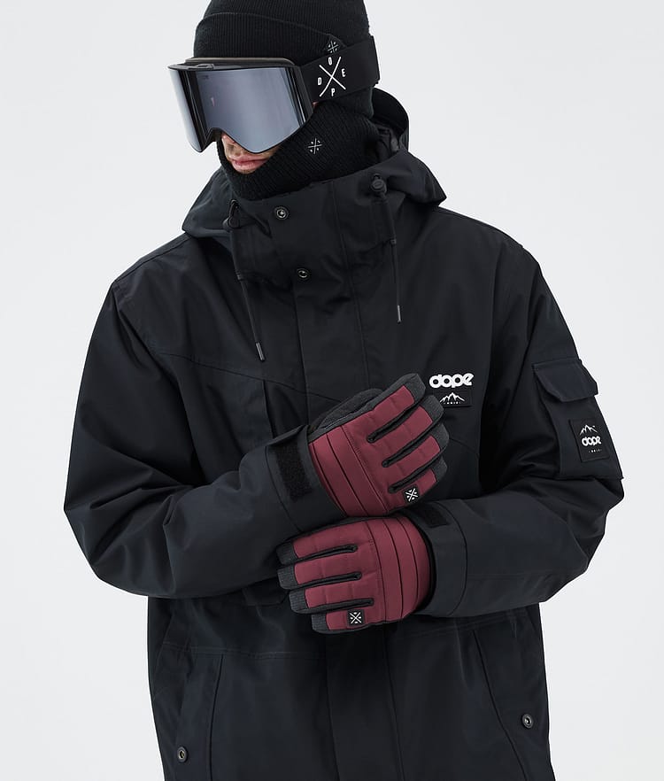 Ace Gants de Ski Burgundy, Image 4 sur 5