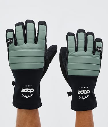 Ace Ski Gloves Faded Green