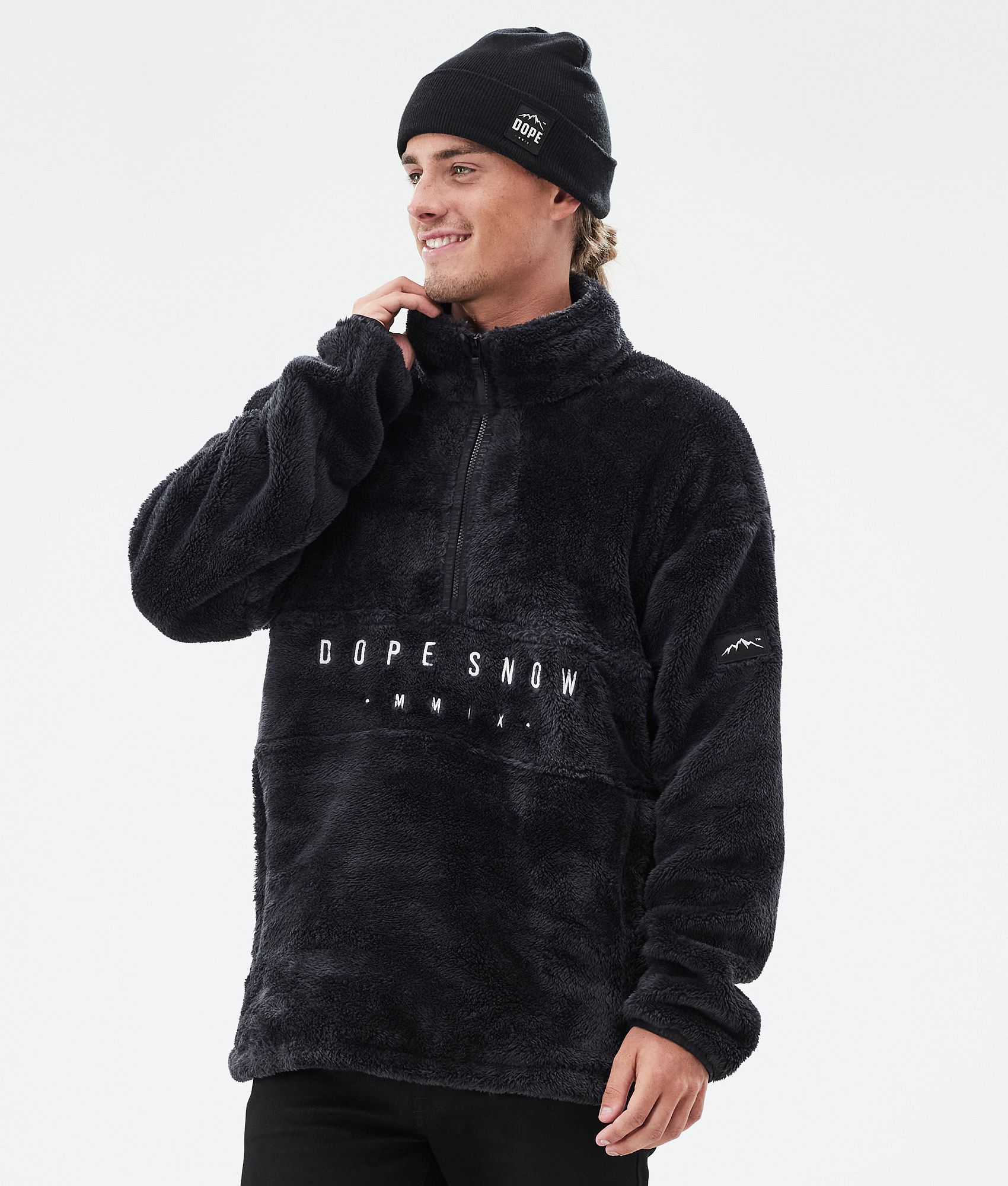 Pile fleece clearance hoodie