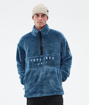 Pile Fleecepullover Herren Blue Steel