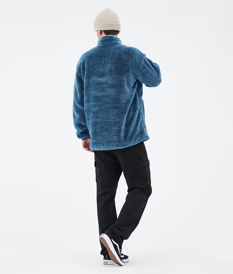 Pile Fleece Sweater Men Blue Steel, Image 4 of 7