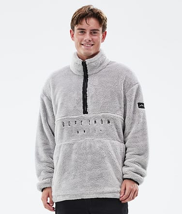 Pile Fleecepullover Herren Light Grey